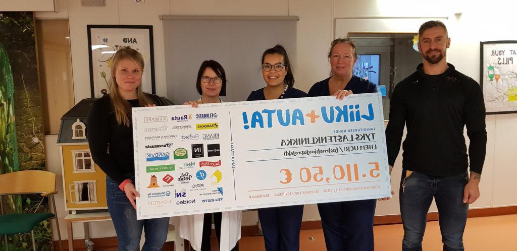 #电话esteTeam支持图尔库大学医院开展“Liiku ja Auta”活动.